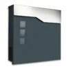 Briefkasten ANTHRAZIT Wandbriefkasten Postkasten Zeitungsfach B-WARE