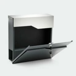 Briefkasten ANTHRAZIT Wandbriefkasten Postkasten Zeitungsfach B-WARE -Türschilder aus Edelstahl Geschäft briefkasten anthrazit wandbriefkasten postkasten zeitungsfach b ware3