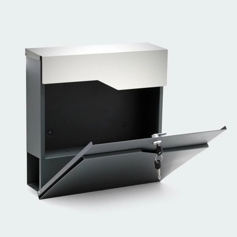 Briefkasten ANTHRAZIT Wandbriefkasten Postkasten Zeitungsfach Erfurt 3 Briefkasten ANTHRAZIT Wandbriefkasten Postkasten Zeitungsfach Erfurt – Bild 3