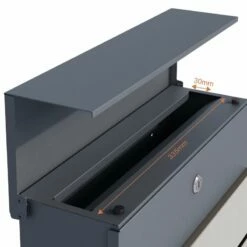 Briefkasten ANTHRAZIT Wandbriefkasten Postkasten Zeitungsfach Mit Edelstahl -Türschilder aus Edelstahl Geschäft briefkasten anthrazit wandbriefkasten postkasten zeitungsfach erfurt 36