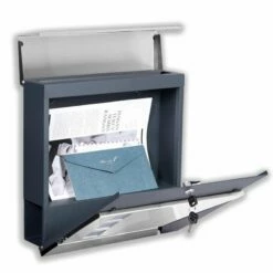 Briefkasten ANTHRAZIT Wandbriefkasten Postkasten Zeitungsfach Steelys11_UV -Türschilder aus Edelstahl Geschäft briefkasten anthrazit wandbriefkasten postkasten zeitungsfach steelys11 uv5