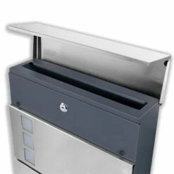 Briefkasten ANTHRAZIT Wandbriefkasten Postkasten Zeitungsfach Steelys11_UV -Türschilder aus Edelstahl Geschäft briefkasten anthrazit wandbriefkasten postkasten zeitungsfach steelys11 uv6