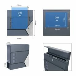 Briefkasten ANTHRAZIT Wandbriefkasten Postkasten Zeitungsfach Steelys3 10 Briefkasten ANTHRAZIT Wandbriefkasten Postkasten Zeitungsfach Steelys3 -Türschilder aus Edelstahl Geschäft briefkasten anthrazit wandbriefkasten postkasten zeitungsfach steelys32