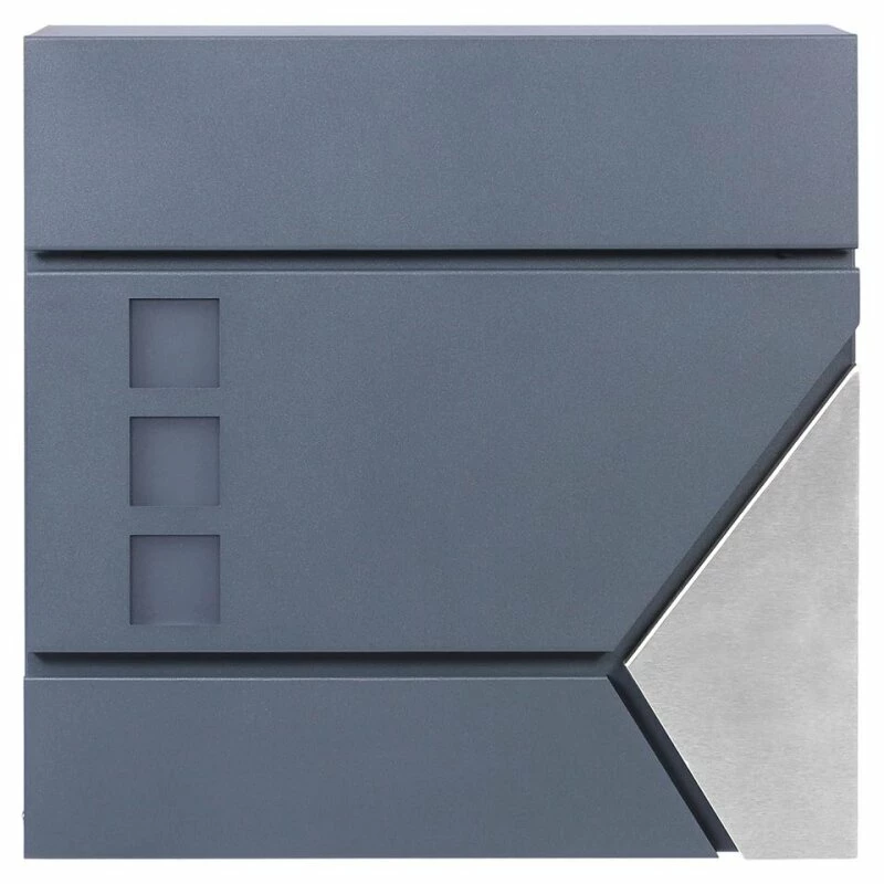 Briefkasten ANTHRAZIT Wandbriefkasten Postkasten Zeitungsfach Steelys3 5 Briefkasten ANTHRAZIT Wandbriefkasten Postkasten Zeitungsfach Steelys3 – Bild 5