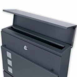 Briefkasten ANTHRAZIT Wandbriefkasten Postkasten Zeitungsfach Steelys3_UV -Türschilder aus Edelstahl Geschäft briefkasten anthrazit wandbriefkasten postkasten zeitungsfach steelys3 uv6