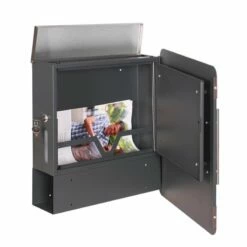 Briefkasten ANTHRAZIT Wandbriefkasten Postkasten Zeitungsfach Toni -Türschilder aus Edelstahl Geschäft briefkasten anthrazit wandbriefkasten postkasten zeitungsfach toni5