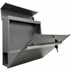 Briefkasten ANTHRAZIT Wandbriefkasten Zeitungsfach Mit Edelstahl Griffleiste 7 Briefkasten ANTHRAZIT Wandbriefkasten Zeitungsfach Mit Edelstahl Griffleiste -Türschilder aus Edelstahl Geschäft briefkasten anthrazit wandbriefkasten zeitungsfach mit edelstahl griffleiste3