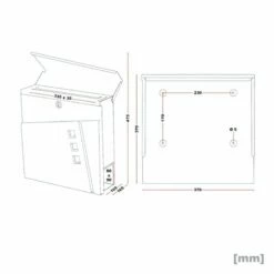 Briefkasten ANTHRAZIT Wandbriefkasten Zeitungsfach Postkasten Düren -Türschilder aus Edelstahl Geschäft briefkasten anthrazit wandbriefkasten zeitungsfach postkasten dueren7