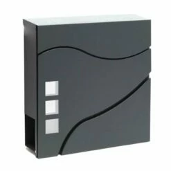 Briefkasten ANTHRAZIT Zeitungsfach Wandbriefkasten Postkasten Saarbrücken