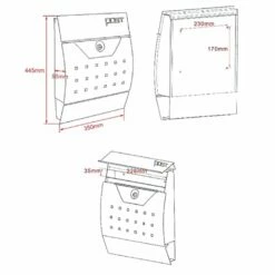 Briefkasten Design ANTHRAZIT Wandbriefkasten Postkasten Frankfurt -Türschilder aus Edelstahl Geschäft briefkasten design anthrazit wandbriefkasten postkasten frankfurt8