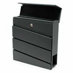 Briefkasten Design ANTHRAZIT Wandbriefkasten Postkasten Passau -Türschilder aus Edelstahl Geschäft briefkasten design anthrazit wandbriefkasten postkasten passau3