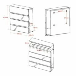 Briefkasten Design ANTHRAZIT Wandbriefkasten Postkasten Passau -Türschilder aus Edelstahl Geschäft briefkasten design anthrazit wandbriefkasten postkasten passau7