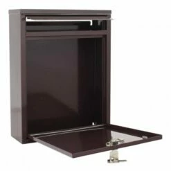 Briefkasten Design Mailbox Como Braun -Türschilder aus Edelstahl Geschäft briefkasten design mailbox como braun2