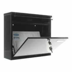 Briefkasten Design Mailbox Hochhaus II Anthrazit -Türschilder aus Edelstahl Geschäft briefkasten design mailbox hochhaus ii anthrazit2