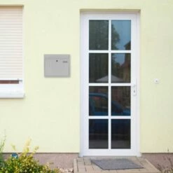 Briefkasten Design Mailbox Hochhaus II Weiß -Türschilder aus Edelstahl Geschäft briefkasten design mailbox hochhaus ii weiss5