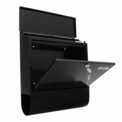 Briefkasten Design Mailbox Villa Spezial Set Anthrazit -Türschilder aus Edelstahl Geschäft briefkasten design mailbox villa spezial set anthrazit2