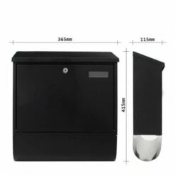 Briefkasten Design Mailbox Villa Spezial Set Anthrazit -Türschilder aus Edelstahl Geschäft briefkasten design mailbox villa spezial set anthrazit3