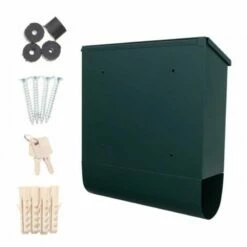 Briefkasten Design Mailbox Villa Spezial Set Grün -Türschilder aus Edelstahl Geschäft briefkasten design mailbox villa spezial set gruen4