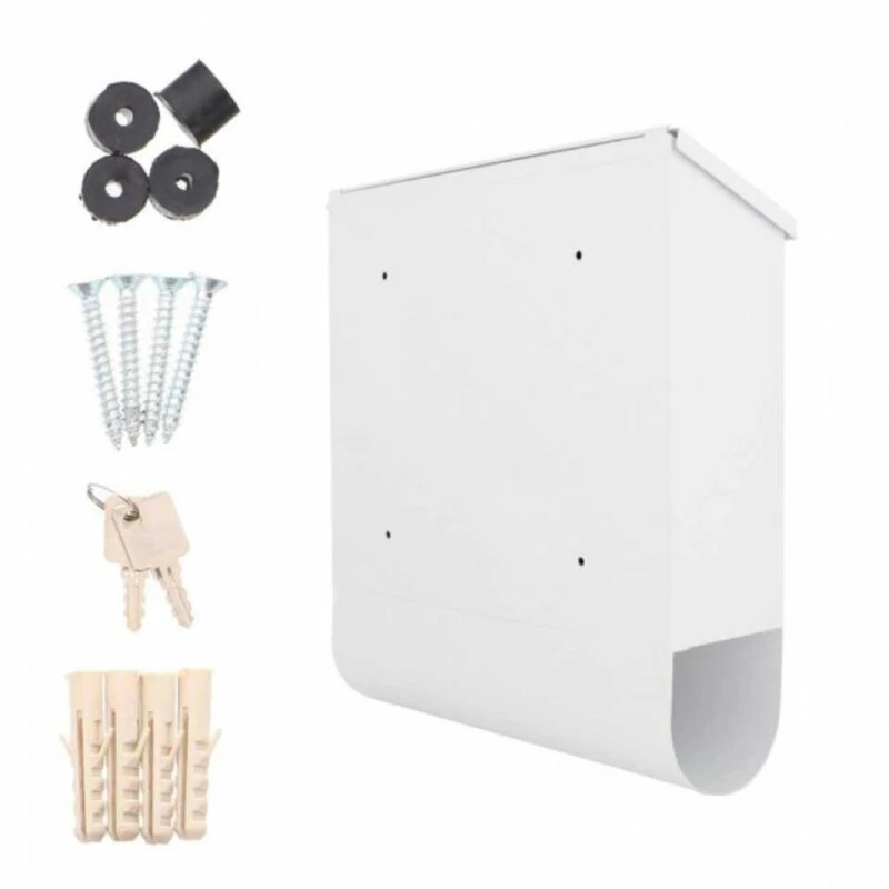 Briefkasten Design Mailbox Villa Spezial Set Weiss 4 Briefkasten Design Mailbox Villa Spezial Set Weiss – Bild 4
