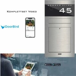 Briefkasten DoorBird D1101V Videosprechanlage Komplettset Kamera IP TSU 600