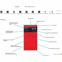 Briefkasten DoorBird D1101V Videosprechanlage Komplettset Kamera IP TSU 600 -Türschilder aus Edelstahl Geschäft briefkasten doorbird d1101v videosprechanlage komplettset kamera ip tsu 6003