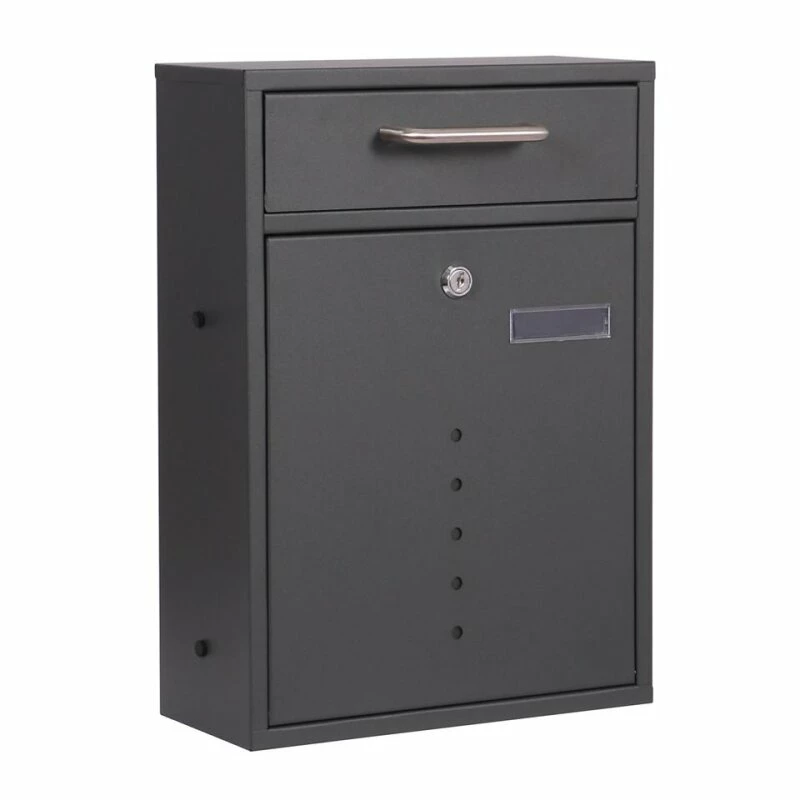 Briefkasten Edelstahl Wandbriefkasten Anthrazit Eric 1 Briefkasten Edelstahl Wandbriefkasten Anthrazit Eric