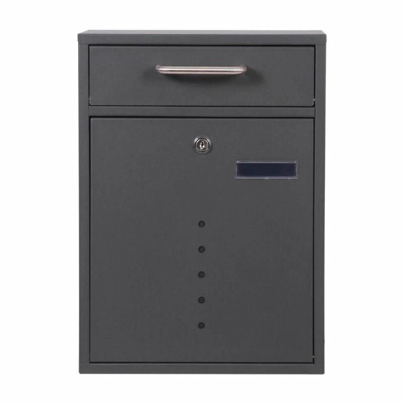 Briefkasten Edelstahl Wandbriefkasten Anthrazit Eric 3 Briefkasten Edelstahl Wandbriefkasten Anthrazit Eric – Bild 3