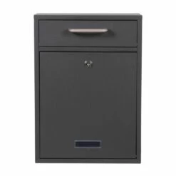 Briefkasten Edelstahl Wandbriefkasten Anthrazit Max -Türschilder aus Edelstahl Geschäft briefkasten edelstahl wandbriefkasten anthrazit max3