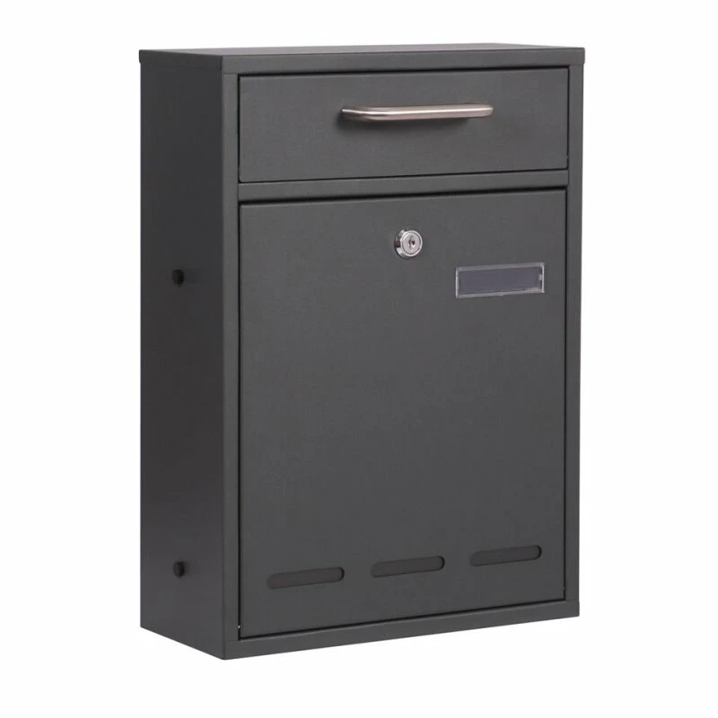 Briefkasten Edelstahl Wandbriefkasten Anthrazit Moritz 1 Briefkasten Edelstahl Wandbriefkasten Anthrazit Moritz