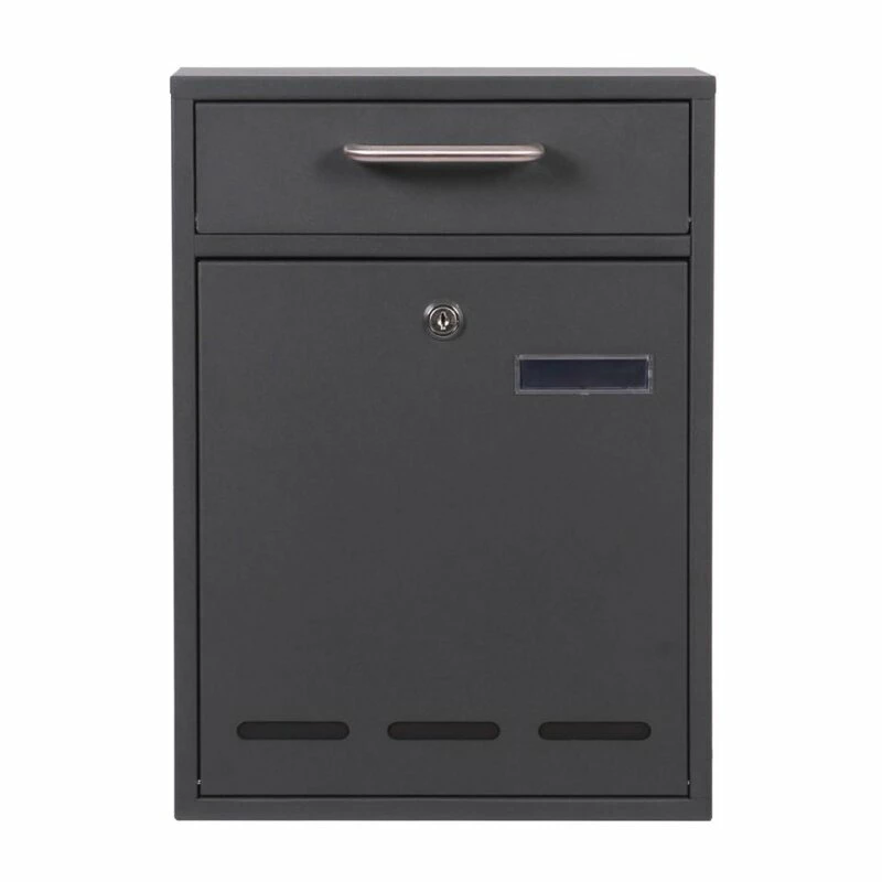 Briefkasten Edelstahl Wandbriefkasten Anthrazit Moritz 8 Briefkasten Edelstahl Wandbriefkasten Anthrazit Moritz – Bild 8