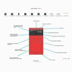 Briefkasten Komplettset Classe 300 EOS Video Edelstahl RAL -Türschilder aus Edelstahl Geschäft briefkasten komplettset classe 300 eos video edelstahl ral7