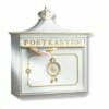 Briefkasten Mailbox Bordeaux Aus Robustem Alu-Guss Weiss