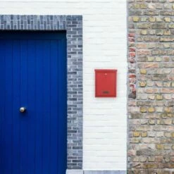 Briefkasten Mailbox Brighton Rot -Türschilder aus Edelstahl Geschäft briefkasten mailbox brighton rot5