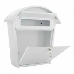 Briefkasten Mailbox Jesolo Weiß -Türschilder aus Edelstahl Geschäft briefkasten mailbox jesolo weiss2