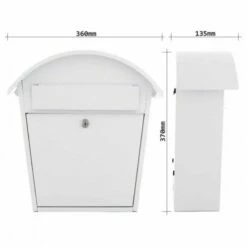 Briefkasten Mailbox Jesolo Weiß -Türschilder aus Edelstahl Geschäft briefkasten mailbox jesolo weiss3