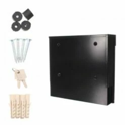 Briefkasten Mailbox Kensington Schwarz -Türschilder aus Edelstahl Geschäft briefkasten mailbox kensington schwarz4