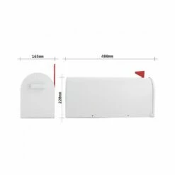 Briefkasten Mailbox Postkasten Postbox Mail Box Weiß -Türschilder aus Edelstahl Geschäft briefkasten mailbox postkasten postbox mail box weiss3