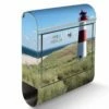 Briefkasten Mailbox Wandbriefkasten Edelstahl Leuchtturm