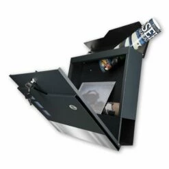 Briefkasten Mit FUNKKLINGEL ANTHRAZIT & Edelstahl Laser Namensblende -Türschilder aus Edelstahl Geschäft briefkasten mit funkklingel anthrazit edelstahl laser namensblende4