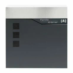 Briefkasten Mit FUNKKLINGEL ANTHRAZIT Postkasten Wandbriefkasten TOMA -Türschilder aus Edelstahl Geschäft briefkasten mit funkklingel anthrazit postkasten wandbriefkasten toma2