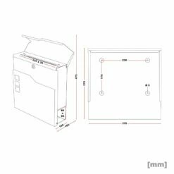 Briefkasten Mit FUNKKLINGEL ANTHRAZIT Postkasten Wandbriefkasten TUMBA -Türschilder aus Edelstahl Geschäft briefkasten mit funkklingel anthrazit postkasten wandbriefkasten tumba7