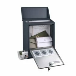 Briefkasten Mit Zeitungsrolle Wandbriefkasten Anthrazit Postbox Joy 9 Briefkasten Mit Zeitungsrolle Wandbriefkasten Anthrazit Postbox Joy -Türschilder aus Edelstahl Geschäft briefkasten mit zeitungsrolle wandbriefkasten anthrazit postbox joy2
