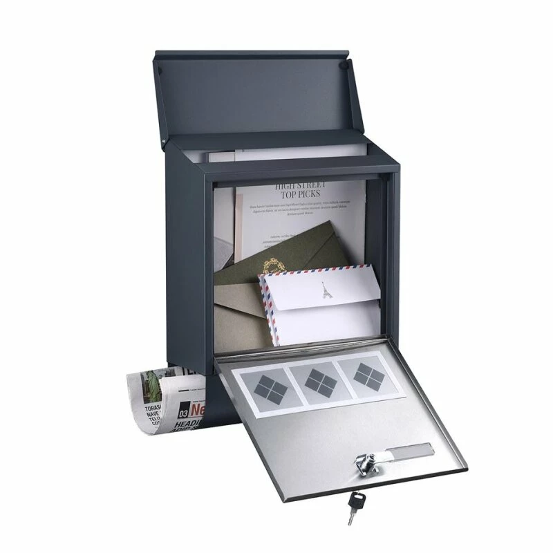 Briefkasten Mit Zeitungsrolle Wandbriefkasten Anthrazit Postbox Joy 2 Briefkasten Mit Zeitungsrolle Wandbriefkasten Anthrazit Postbox Joy – Bild 2