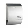 Briefkasten Mit Zeitungsrolle Wandbriefkasten Silberfarben Postbox Bay