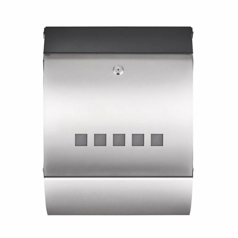 Briefkasten Mit Zeitungsrolle Wandbriefkasten Silberfarben Postbox Jerry 3 Briefkasten Mit Zeitungsrolle Wandbriefkasten Silberfarben Postbox Jerry – Bild 3