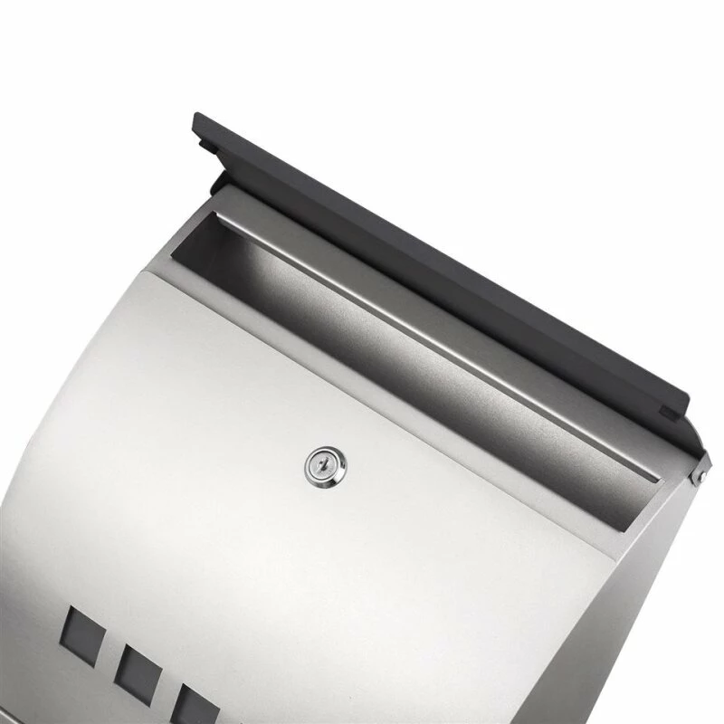 Briefkasten Mit Zeitungsrolle Wandbriefkasten Silberfarben Postbox Jerry 6 Briefkasten Mit Zeitungsrolle Wandbriefkasten Silberfarben Postbox Jerry – Bild 6