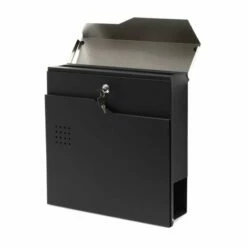 Briefkasten SCHWARZ Mit Beschriftung Wandbriefkasten Postkasten Landshut -Türschilder aus Edelstahl Geschäft briefkasten schwarz mit beschriftung wandbriefkasten postkasten landshut2