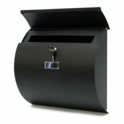 Briefkasten SCHWARZ Wandbriefkasten Postkasten Olpe -Türschilder aus Edelstahl Geschäft briefkasten schwarz wandbriefkasten postkasten olpe2