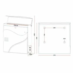 Briefkasten SCHWARZ Wandbriefkasten Postkasten Zeitungsfach Hannover -Türschilder aus Edelstahl Geschäft briefkasten schwarz wandbriefkasten postkasten zeitungsfach hannover7