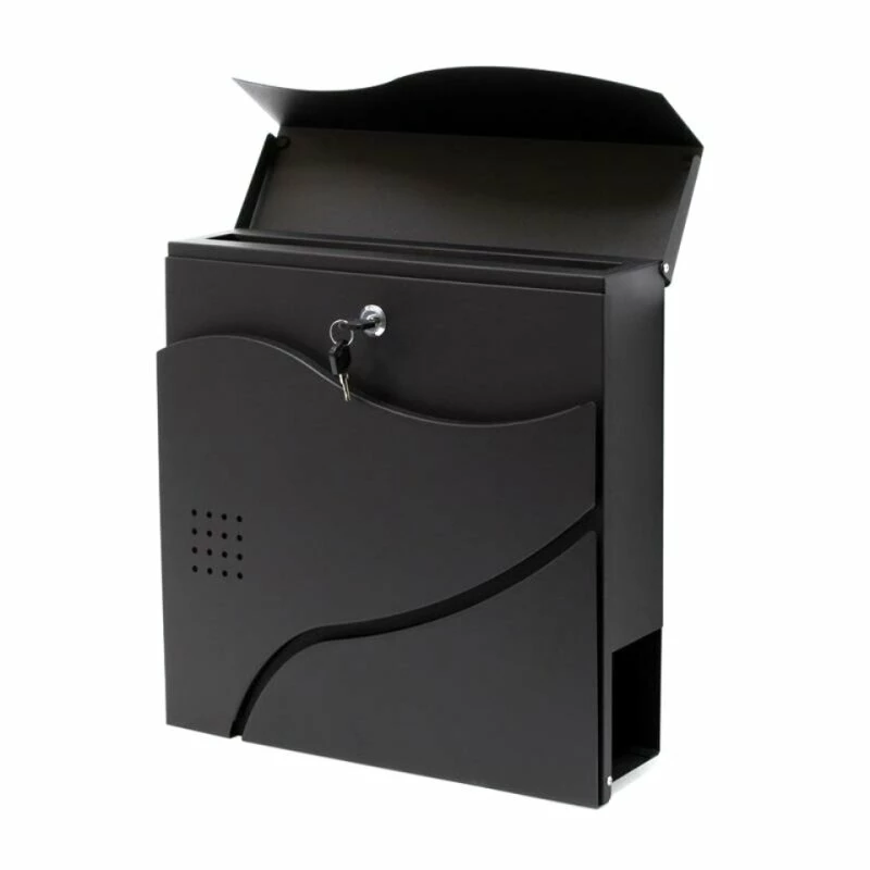 Briefkasten SCHWARZ Zeitungsfach Wandbriefkasten Postkasten Düsseldorf 2 Briefkasten SCHWARZ Zeitungsfach Wandbriefkasten Postkasten Düsseldorf – Bild 2